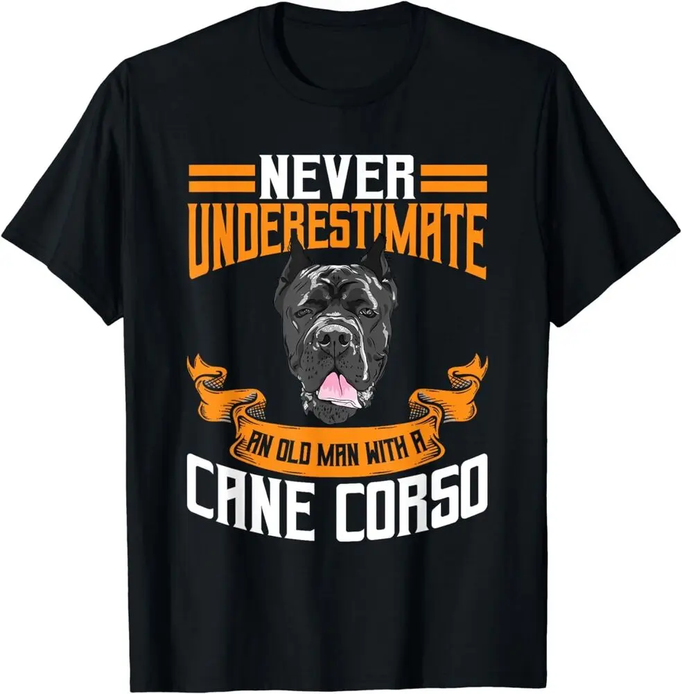 Summer Short Sleeve Tshirt Cane Corso Motif for Men Italian Mastiff Tee Gift Unisex T-Shirt Streetwear