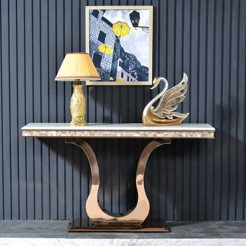 yjq entrance table against the wall light luxury modern simple entrance cabinet corridor aisle feng shui end view table