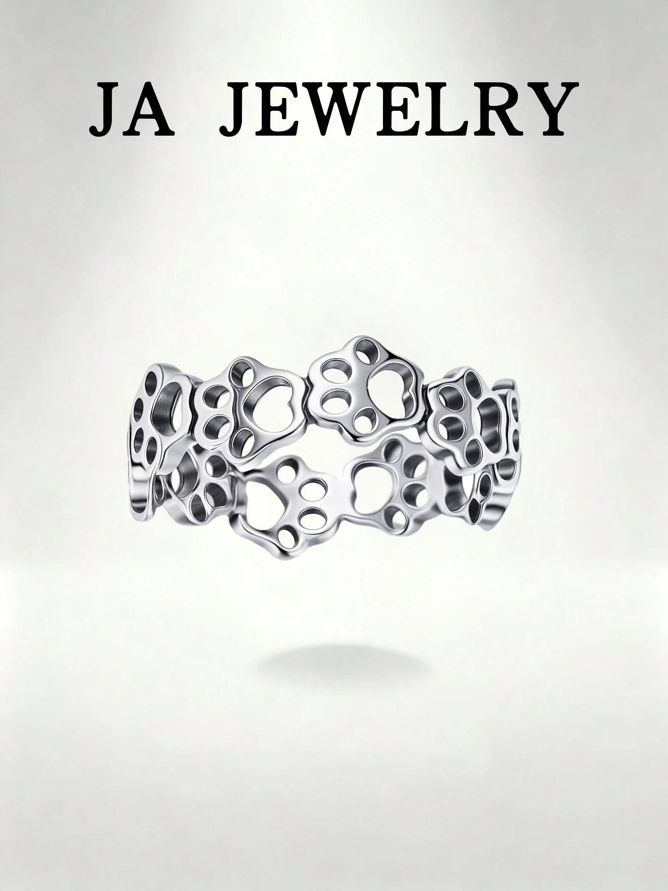 

Dainty Dog Paw Print Ring - 925 Sterling Silver Pet Lover Jewelry for Women