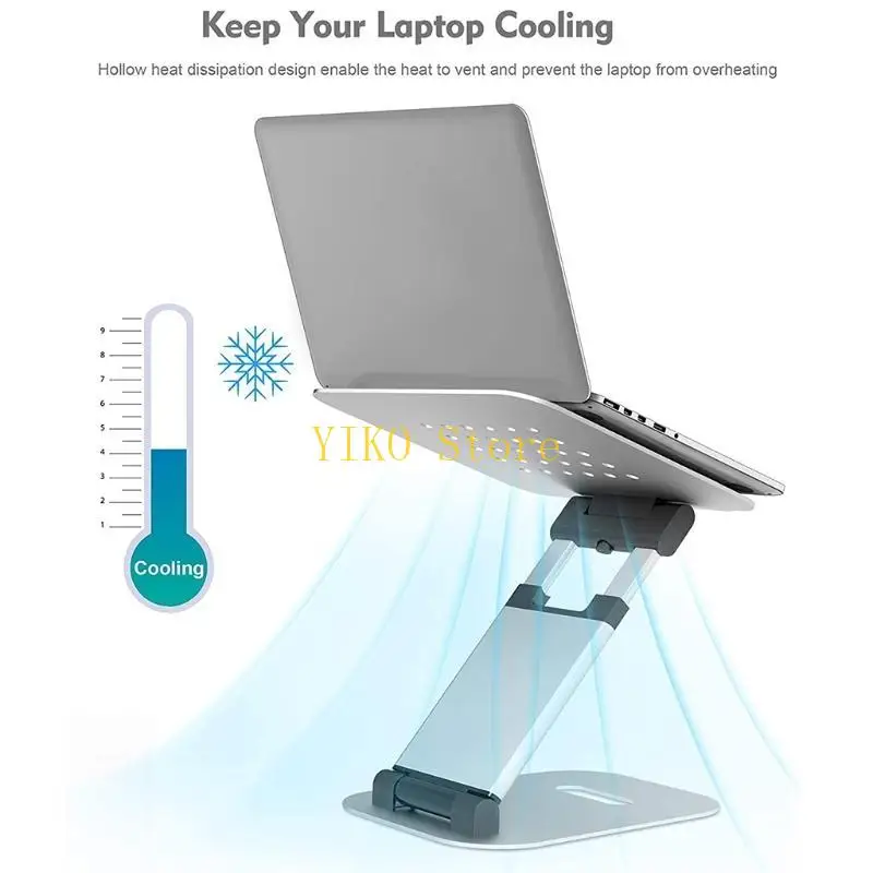 K32C Aluminum Desktop Tablets Stand Cooling Non-Slip Notebook Holder Adjustable