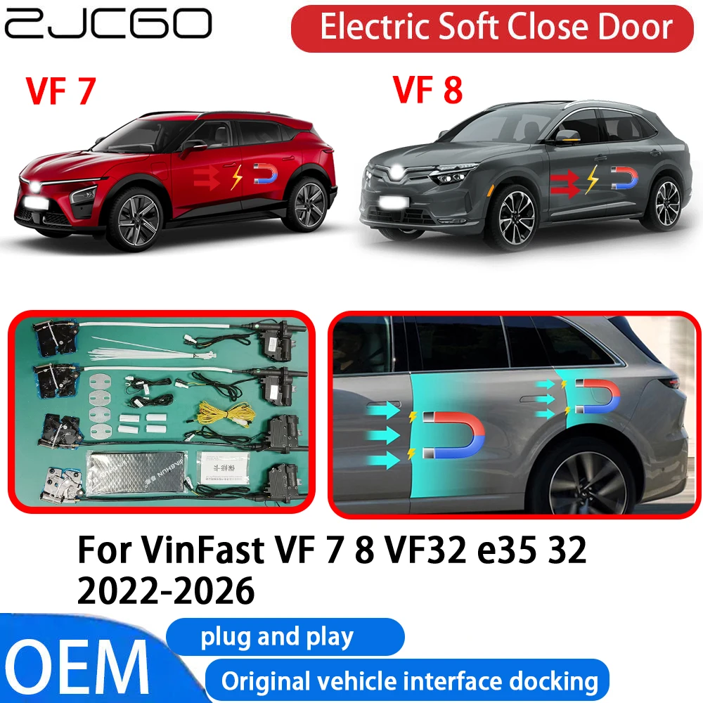 

for VinFast VF 7 8 VF32 e35 32 2022-2026 Car Automatic Electric Soft Close Door Closer System OEM Plug and Play Comfort Closing