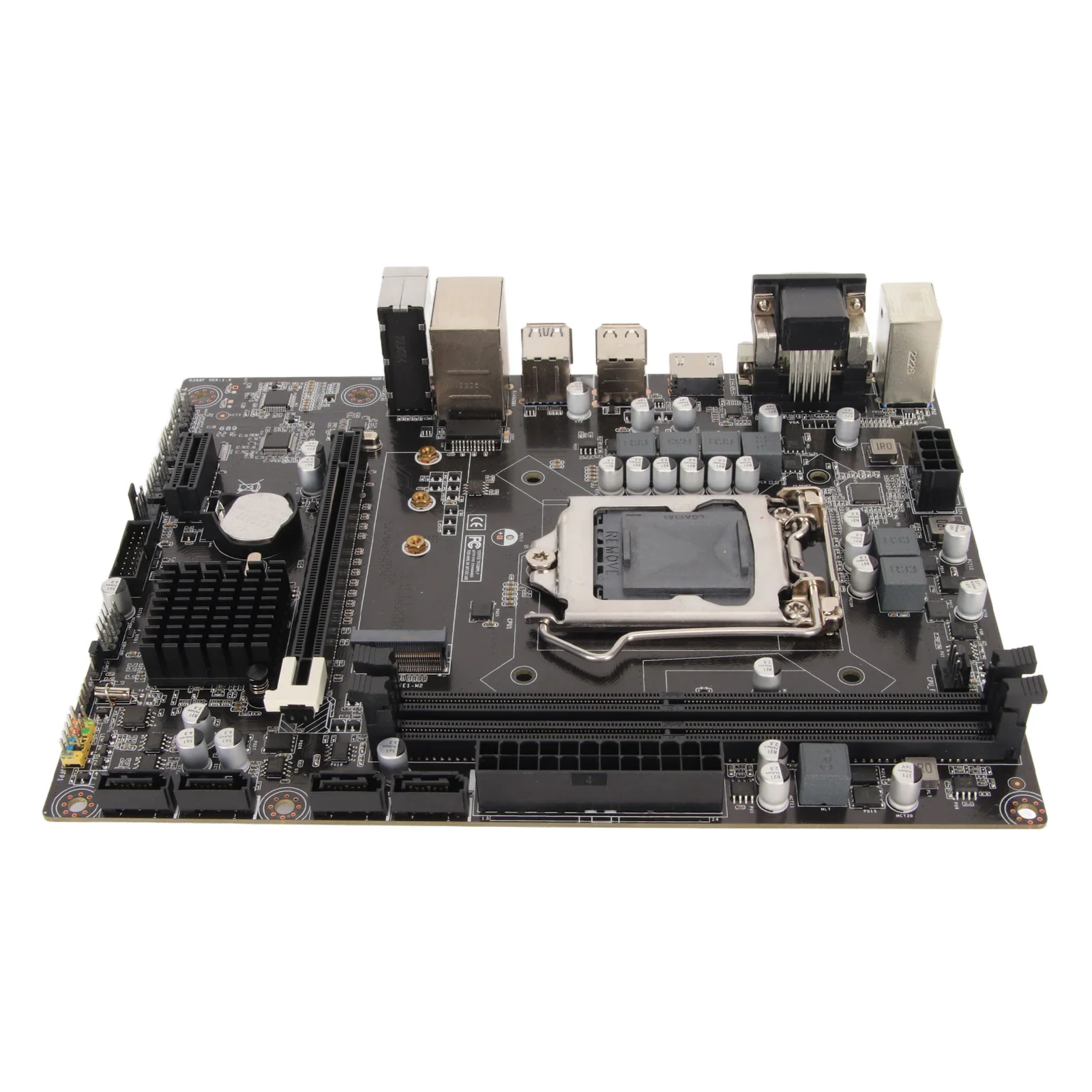 Placa base H310 LGA 1151 compatible con Max32GB DDR4/NVME M.2/SATA 6GB/USB 3,0/1000M tarjeta de red/PCIE/HMDI/DVI/VGA