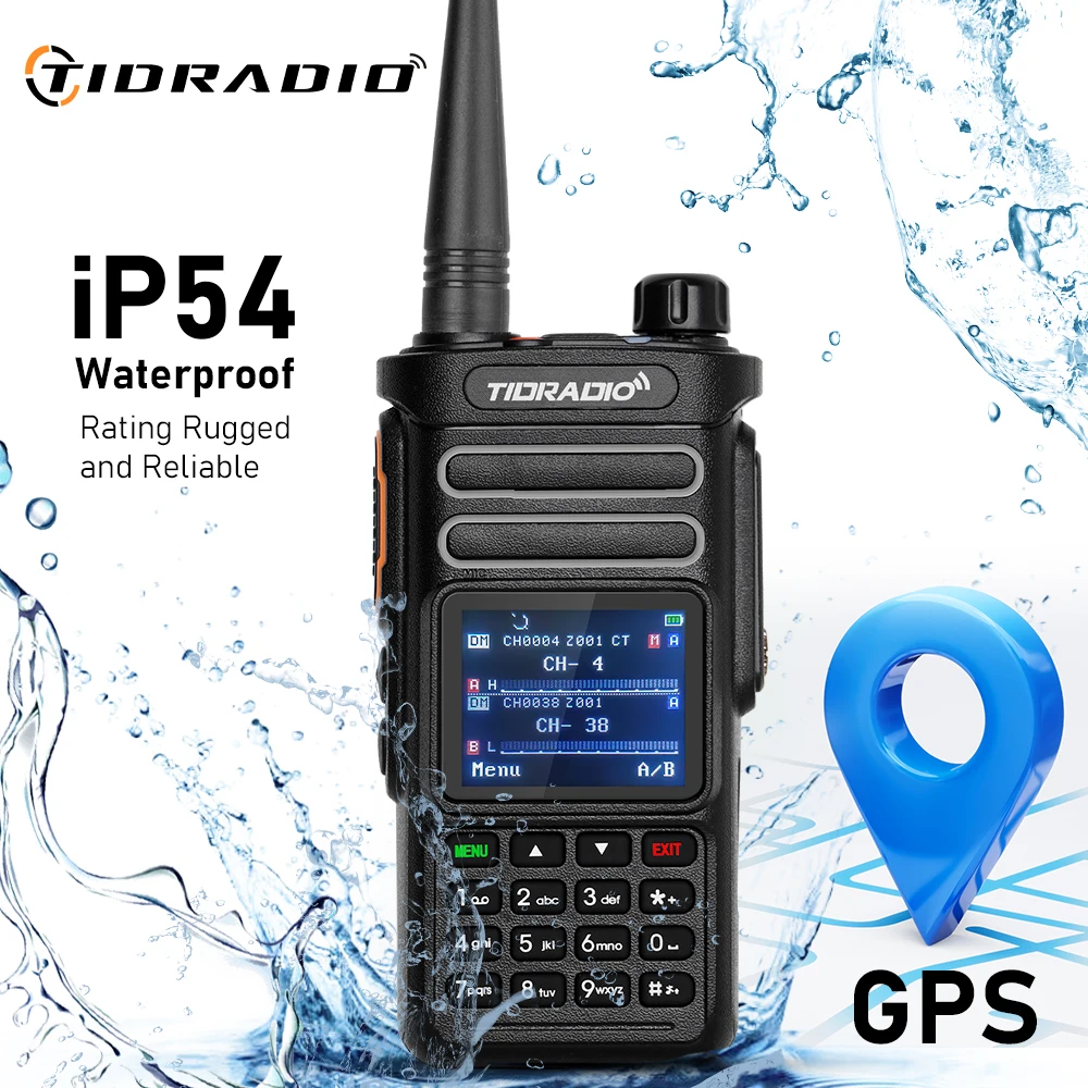 TIDRADIO TD DP738 DMR Digital Walkie Talkie Ham Radio Stations Walkie-talkies Professional Amateur Two-Way Radio VHF UHF GPS 10W