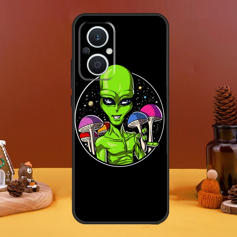 Space Alien Magic Case For OPPO Reno 10 Pro 11 F 4 6 7 8 5 Lite 4Z 5Z 8T OPPO Find X6 Pro X5 X2 X3 Lite Cover