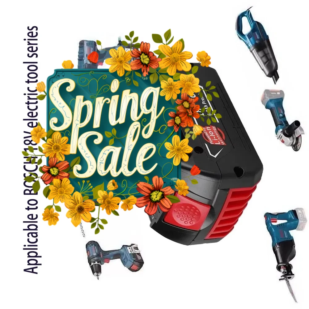 

For BOSCH 18V 6000mah wrench impact hammer tool lithium battery 6.0AH rechargeable BAT609, BAT609G, BAT618G, BAT614+charger