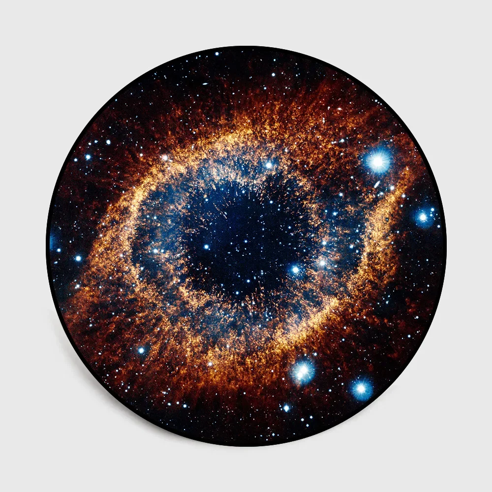 Moon Baby Living Room Children\'s Bedroom Round Carpet   Floor Mat Planet  Space Universe Galaxy