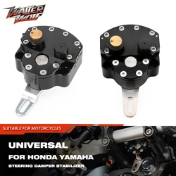 Black Steering Dampers Motocross Off Road Reserved Safety Adjustable Stabilizer For CRF XR TE FE WR EXC DR-Z RM Enduro Supermoto