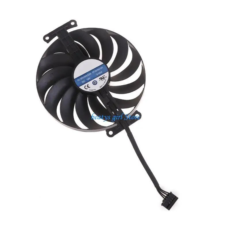 C7AB 1PC 95mm/3.74in T129215SU VGA 팬 3050 3060 PHOENIX ITX 그래픽 카드 냉각 팬 6PIN 12V 0.5A