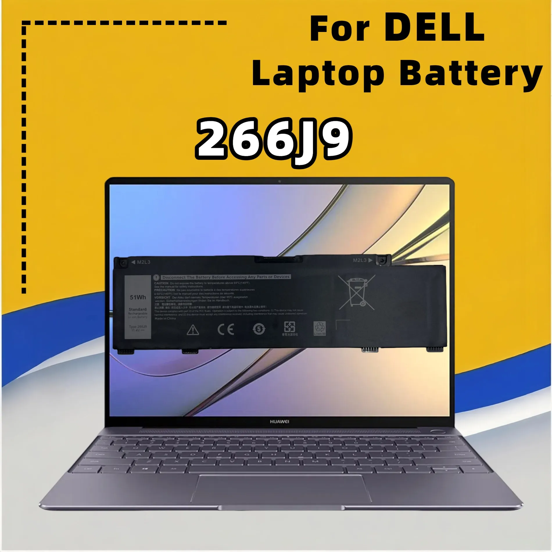FRLESUI Battery 266j9 For Dell G3 15 3590 G3 15 3500 G5 15 5500 G5 15 5505 P89F(G5 Special Edition 5505) Inspiron 14 5490 Series
