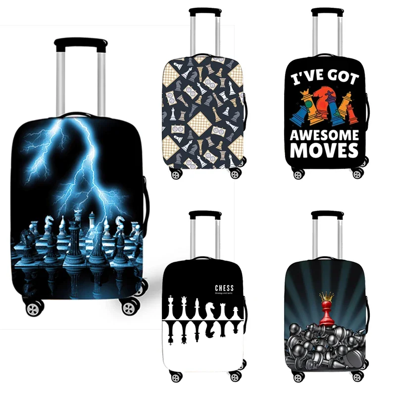 

Chess Player Game Print Luggage Covers for Travel Chess Suitcase Cover Checkmate Anti-dust Trolley Case Cover Protective Cover