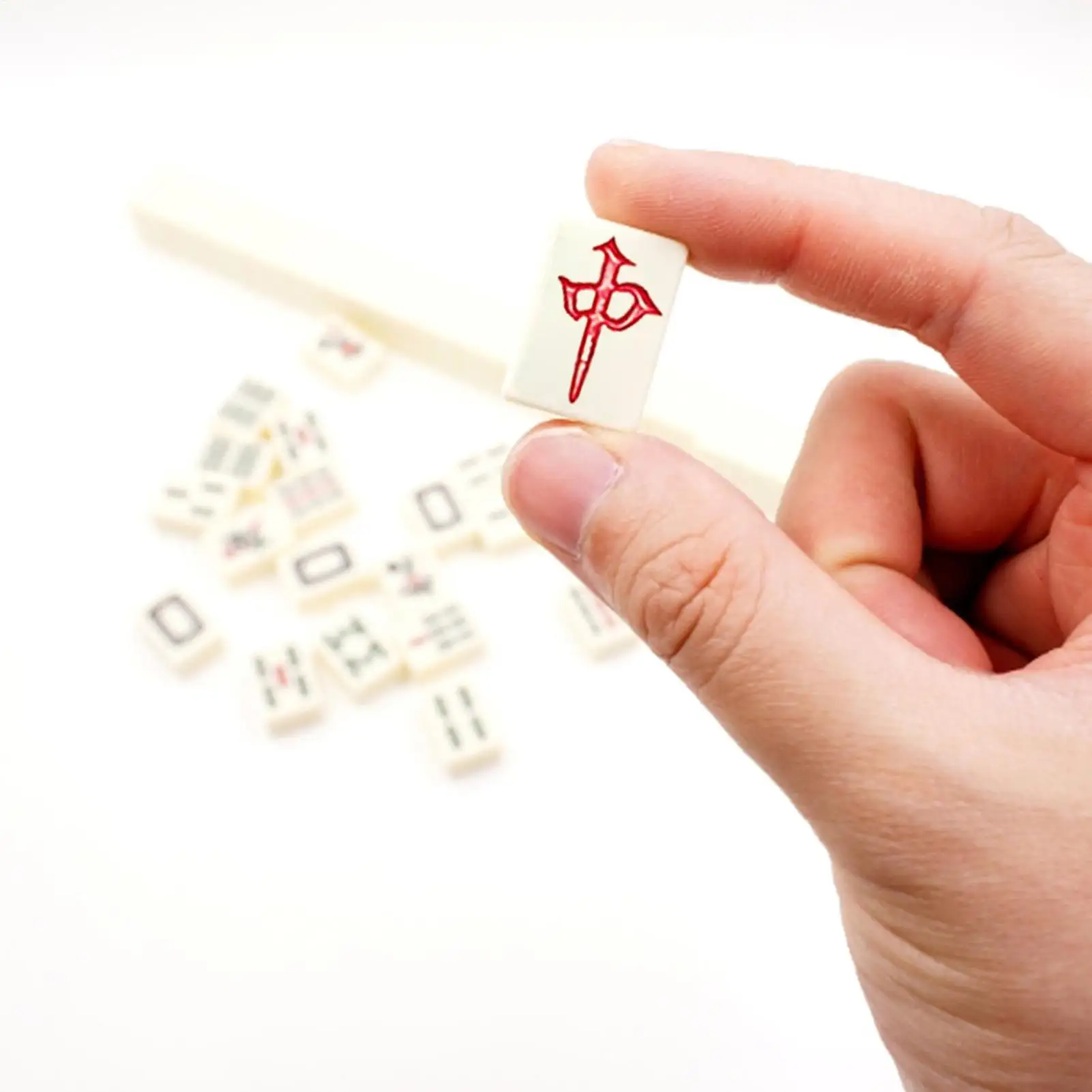 

Набор мини-плиток для маджонга, портативный, забавный, с футляром для хранения, классические игры для дома, улицы, квартиры, общежития