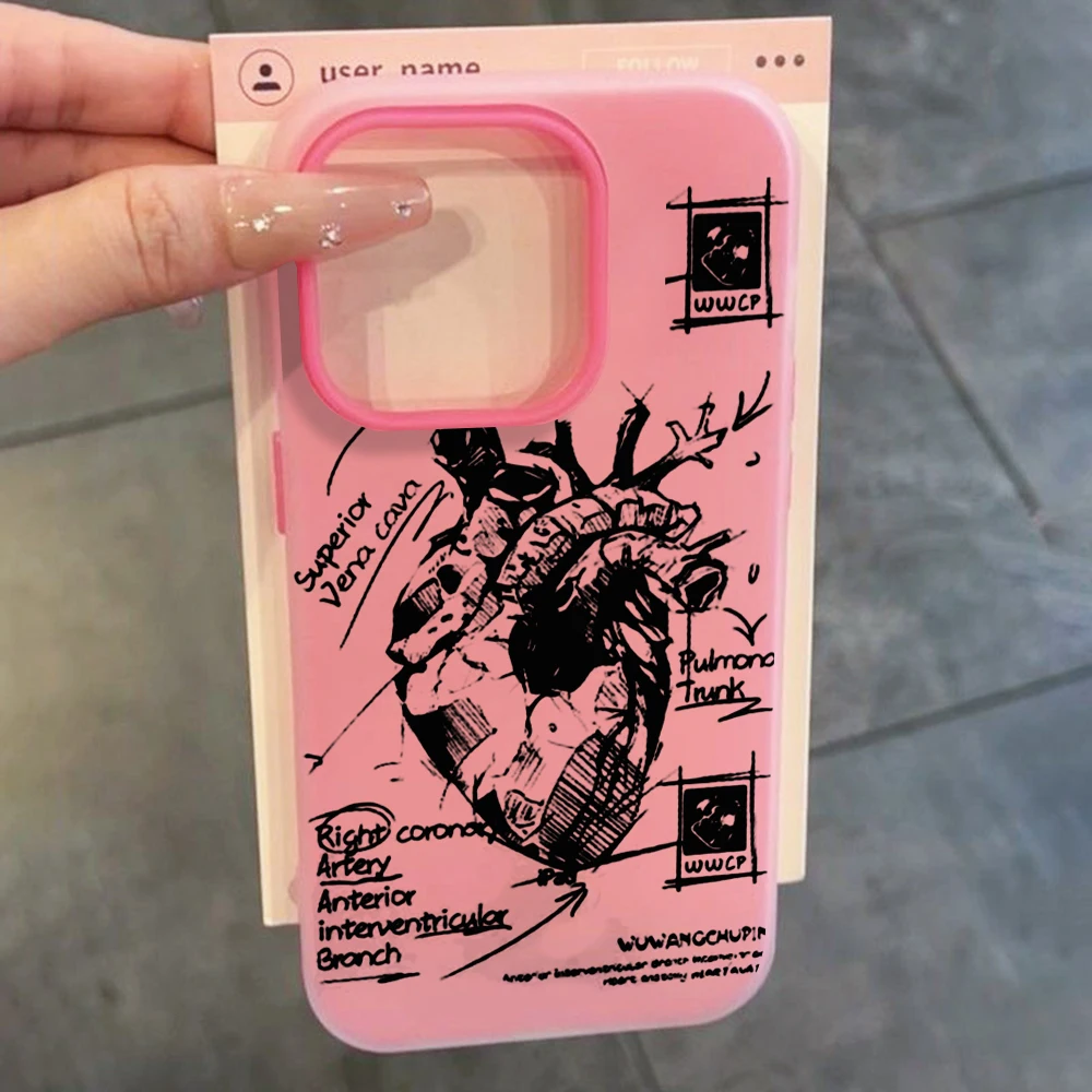 Für Samsung Galaxy S21 S26 S25 S24 S23 S22 Ultra Plus FE Hülle Herz-Graffiti INS Cover Für A37 A36 A54 A55 A56 Staubdichte Hülle – Detail 7
