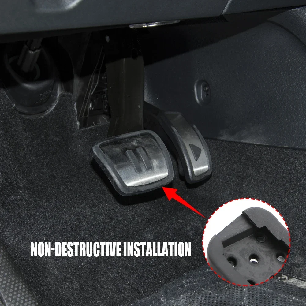 ل Volkswagen VW ID.6 ID6 Cross ID3 ID4 ID5 ID.3 ID.4 ID.5 2020 - 2024 الدواسات غطاء مسرع الغاز بدال فرامل وسادة واقية #3