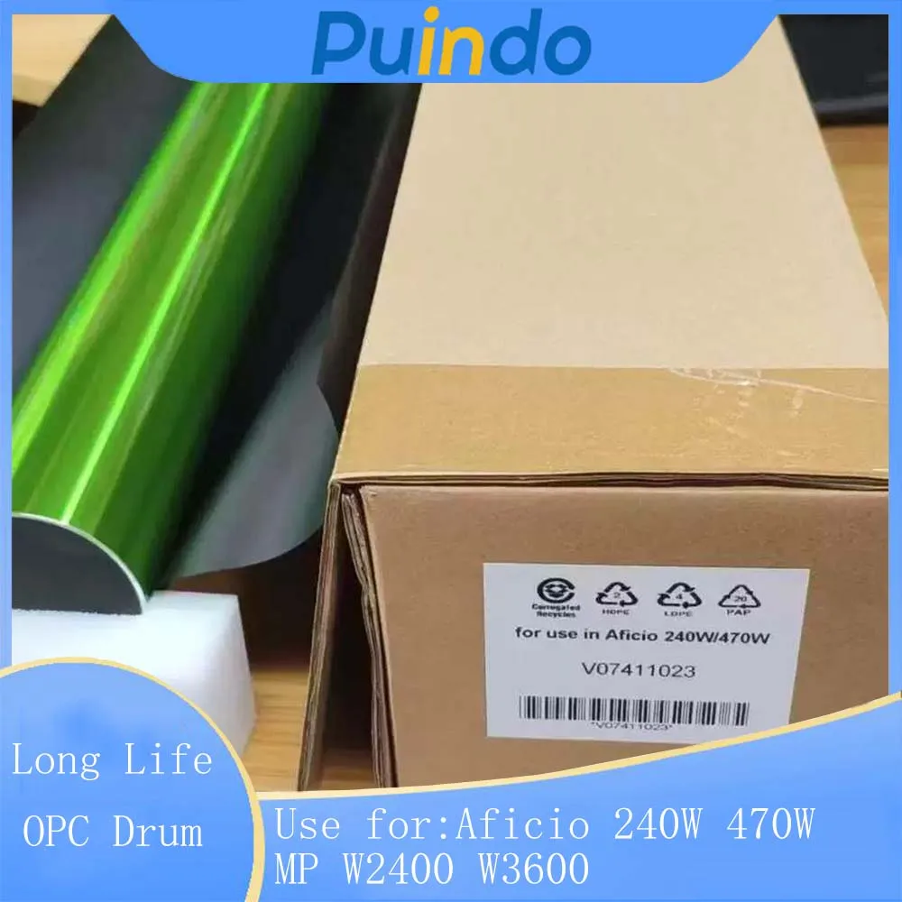 Long Life for Fuji OPC Drum for Ricoh Aficio 240W 470W MP W2400 W3600 Tambor Cylinder Engineering Copier