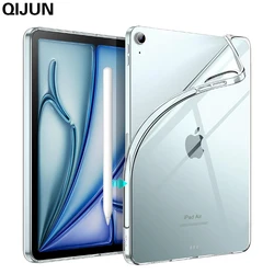Transparent Case for iPad Air 11 inches 2024 Air 13 2024 Case Silicone Soft Tpu Airbag Cover Shockproof Funda for Pro 11