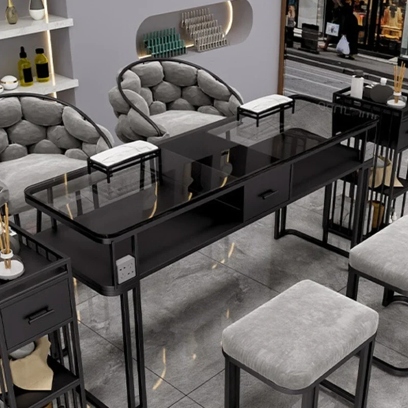 สติ๊กเกอร์ติดโต๊ะทำเล็บสไตล์ยุโรปสุดอินเทรนด์ โต๊ะทำเล็บสไตล์นอร์ดิก สำหรับช่างทำเล็บ โชว์ผลงาน โต๊ะทำเล็บ เฟอร์นิเจอร์ตกแต่งบ้าน