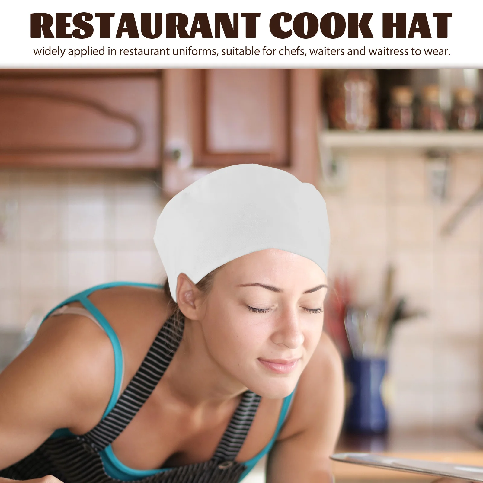 Work Hat Kitchen Working Chef Hats for Men Serving Service Cap Dust-proof Caps Cotton Women