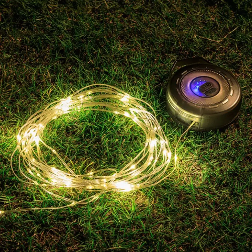 LED Light Tent Light Light Strip Hand Crank Power Canopy Light Strip Storage System Light String Ambient Light String