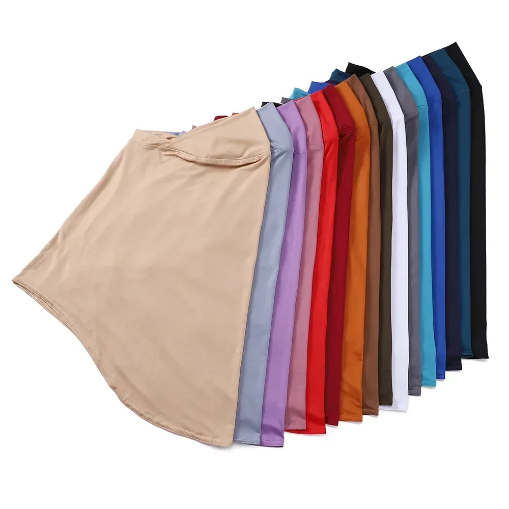 

Мягкий однотонный модальный трикотаж, хиджаб, мгновенный хиджаб, шарф для мусульманских женщин, хиджабы, женские повседневные накидки, исламский платок, тюрбан 68*68 см