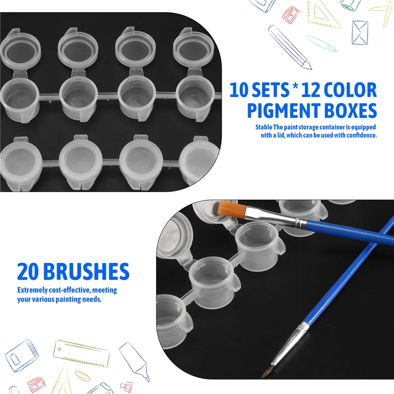 

140 PCS Acrylic Paint Set,12 Colors Acrylic Paint Strips For Kids&Adults Craft Paint,Perfect For Home Birthday Classroom