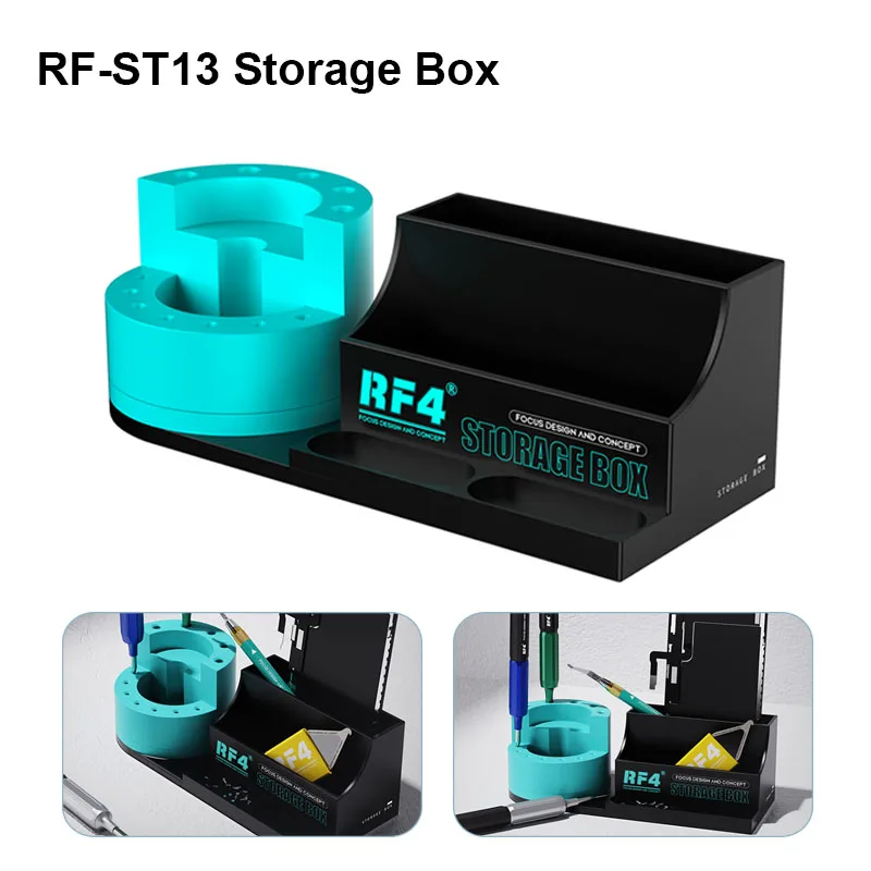 RF4 RF-ST13 Universal Mobile Phone Repair Tools Holder Multifunctional Maintenance Screwdriver Tweezers Storage Bracket