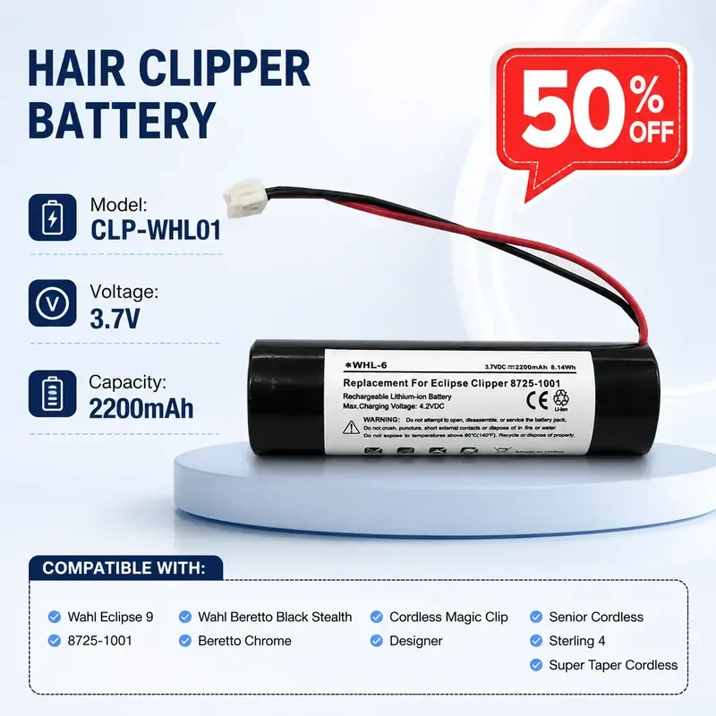 

For Wahl Sterling 4 Haircut Battery 93837-001