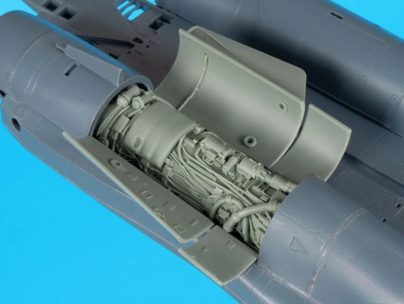 1/48 Scale Die-Cast Resin Aircraft Parts Model Assembled Kit F-14 D Accessories Model Big Set Unassembled and Unpainted