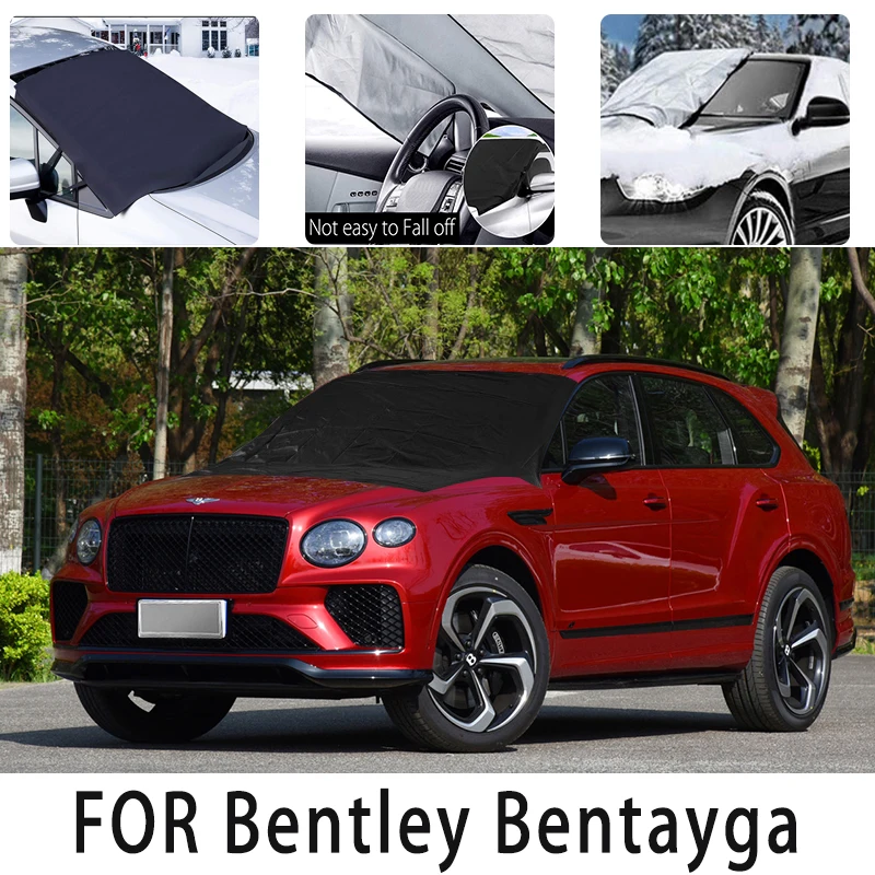 Carsnow cover front cover for Bentayga snowprotection heat insulation shade Sunscreen wind  Frost prevention car accessories