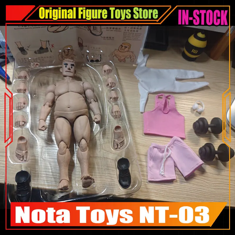 

Notaman NT-03 масштаб 1/12, квадратный мужской сустав, толстое тело с подвижными бровями, 17 см, солдатская гибкая фигурка, куклы