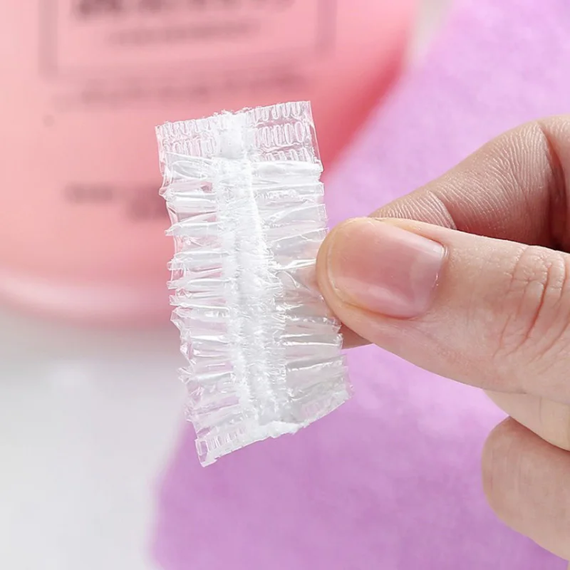 100 Stück Einweg-Haarfärbemützen, wasserdichte Ohrenschützer für Färben, Duschen, Baden, Friseur- und Reinigungsbedarf – Detail 3