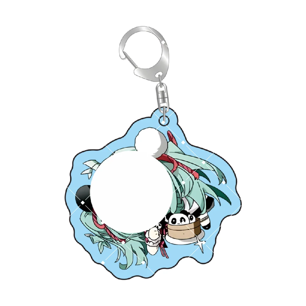 Anime Character Custom Acrylic Stand Keychain 5CM Cute Car Pendant Birthday Gift for Friends view 4