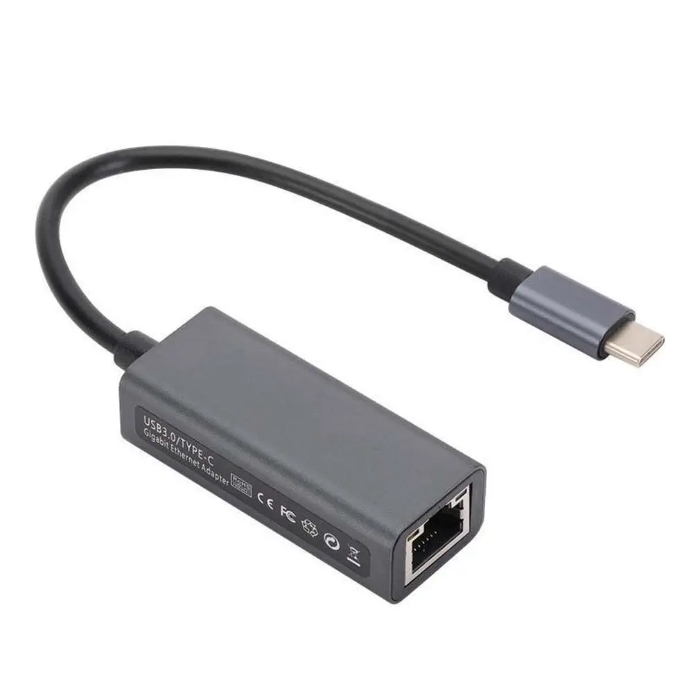 1000 Мбит/с USB 3.1 Gigabit Type C Адаптер USB C HUB Type C Ethernet-адаптер Компьютерные аксессуары Сетевая карта Сетевой адаптер