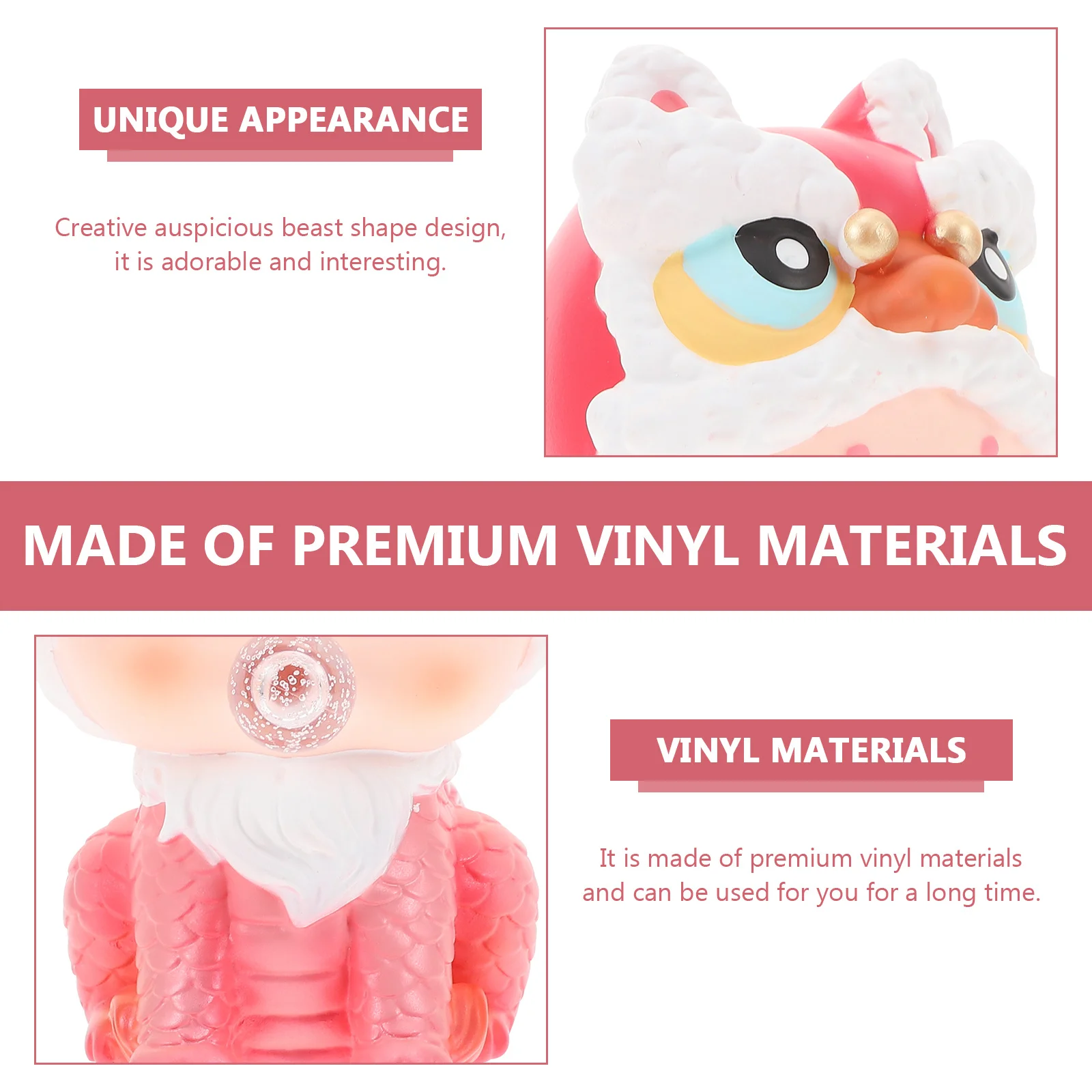 縁起の良い動物貯金箱 プレミアムビニール製 かわいい漫画風コインバンク 子供用 大容量貯金箱 装飾デスクトップ