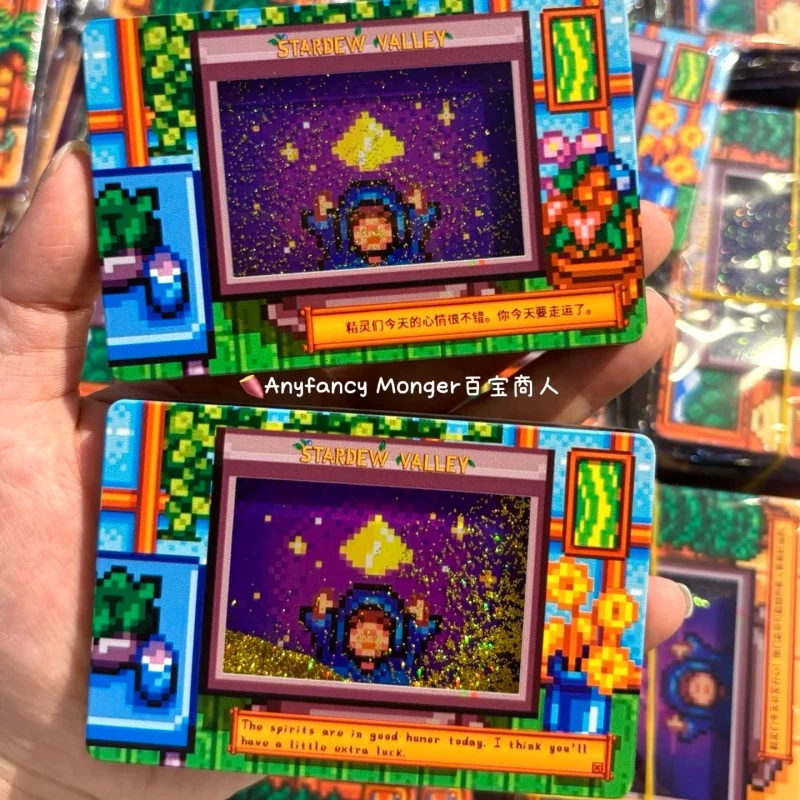 Imán Acrílico para Refrigerador Anyfancy Monger Stardew Valley, Serie Estrella Púrpura y Estrella Dorada, Accesorio de Juego para Decoración del Hogar