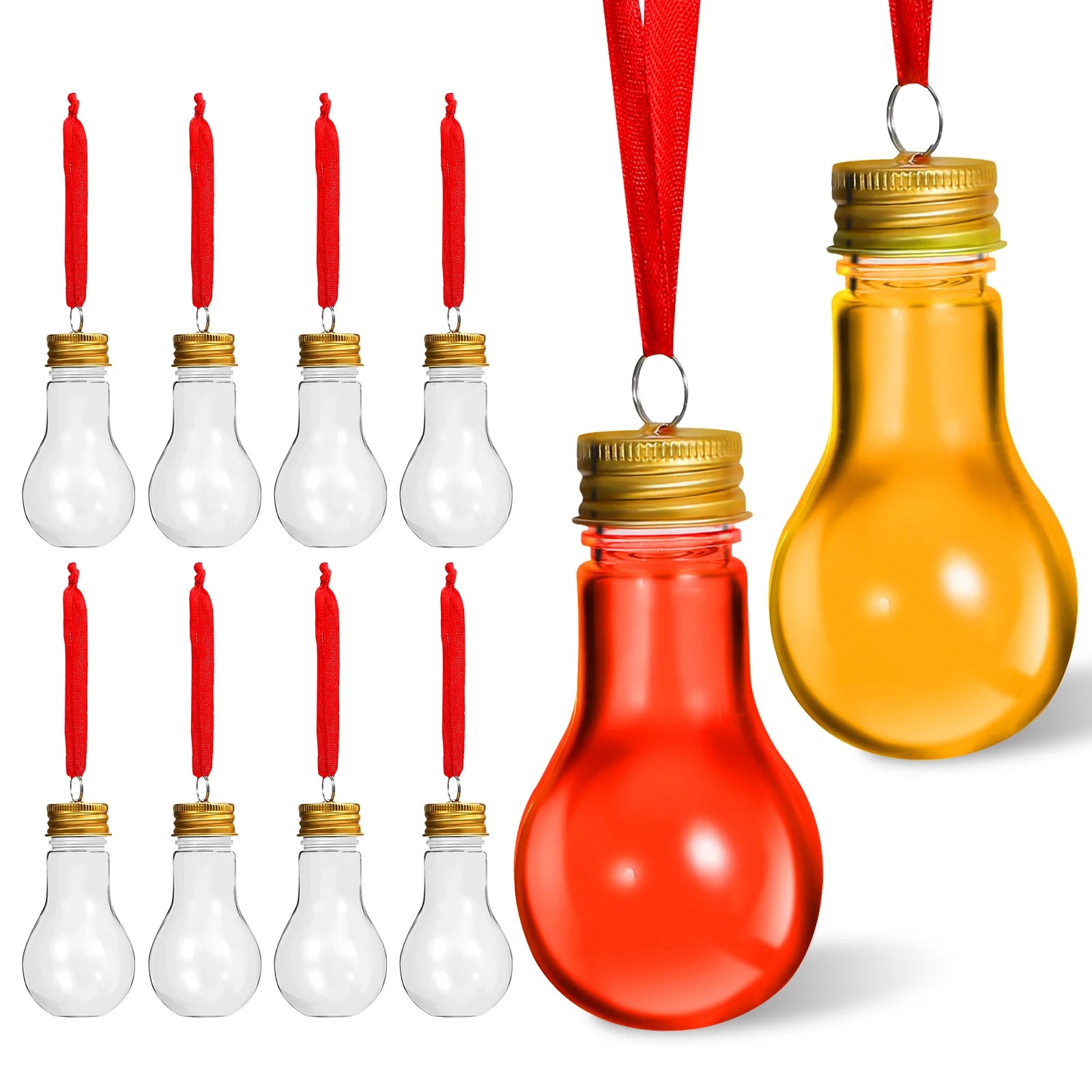 

25 Pcs Clear Plastic Fillable Ornament Balls Booze Balls For Diy Craft Projects Party Home Decor Xmas Tree Hanging Decor 50ML