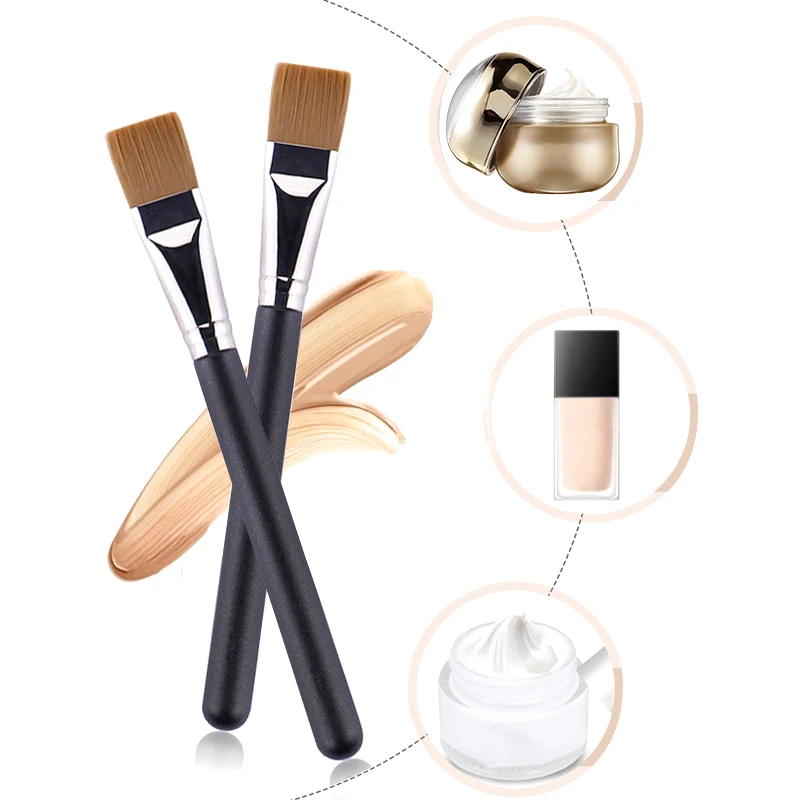 

1Pc Professional Wooden Handle Foundation Brush Cream Concealer Makeup Brush Soft Facial Mask Mud Brush Cosmetic Tools