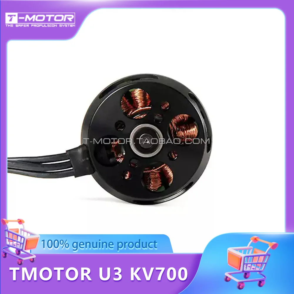 

T-MOTOR U-Power Series U3 KV700 Outrunner Brushless Motor For FPV UAV Aircraft Hexacopter Octcopter Multicopter Drones Rotors
