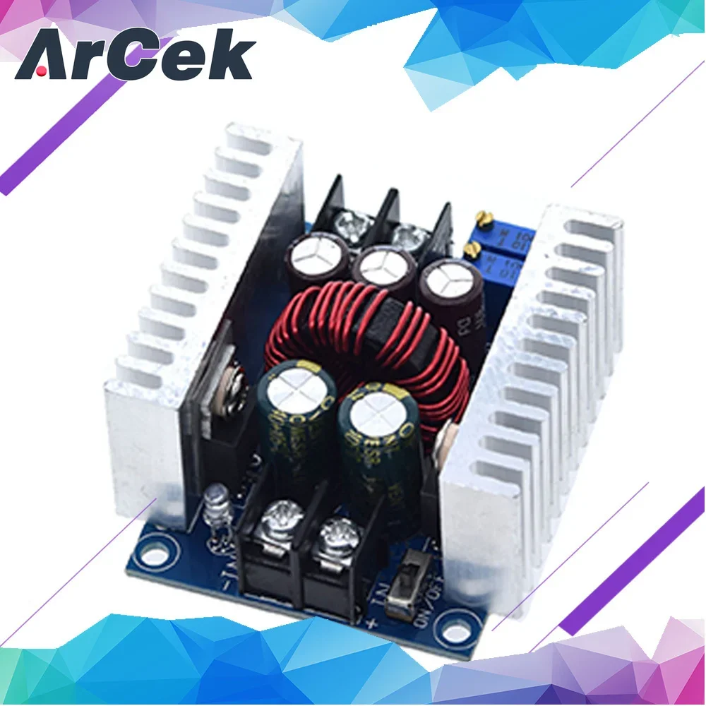 300W 20A DC-DC Buck Converter Step Down Module Constant Current LED Driver Power Step Down Voltage Module Electrolytic Capacitor