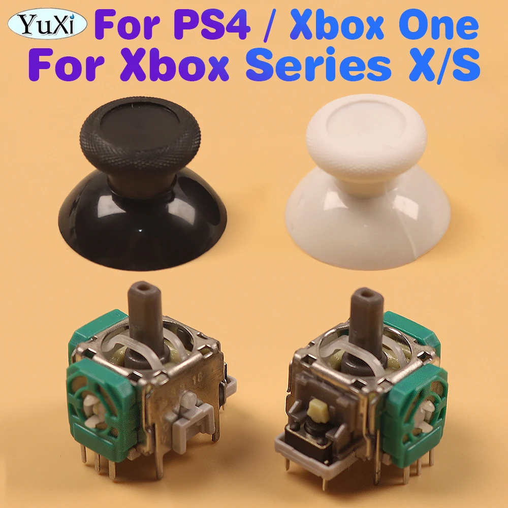 

2Pcs 3D Analog Joystick Thumbstick for Xbox One Series X S For PS4 Pro Slim Controller for PlayStation 4 Gamepad Joystick Module