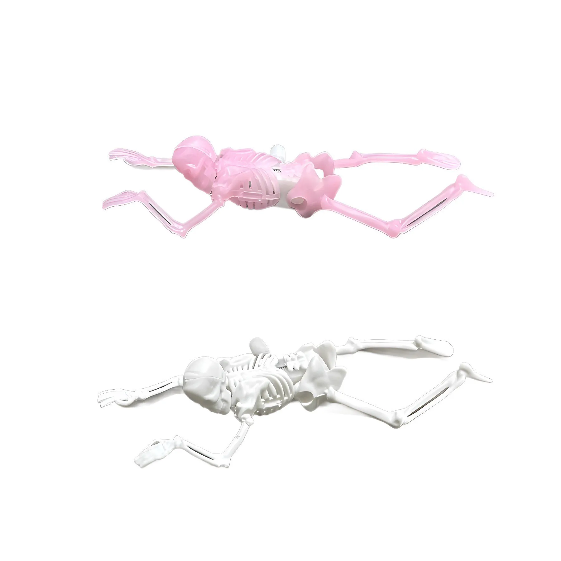 Zabawka na Halloween, puzzle, model do składania, skaczący szkielet, szkielet na sprężynie, model do składania, horror, parodia, lampka nocna.