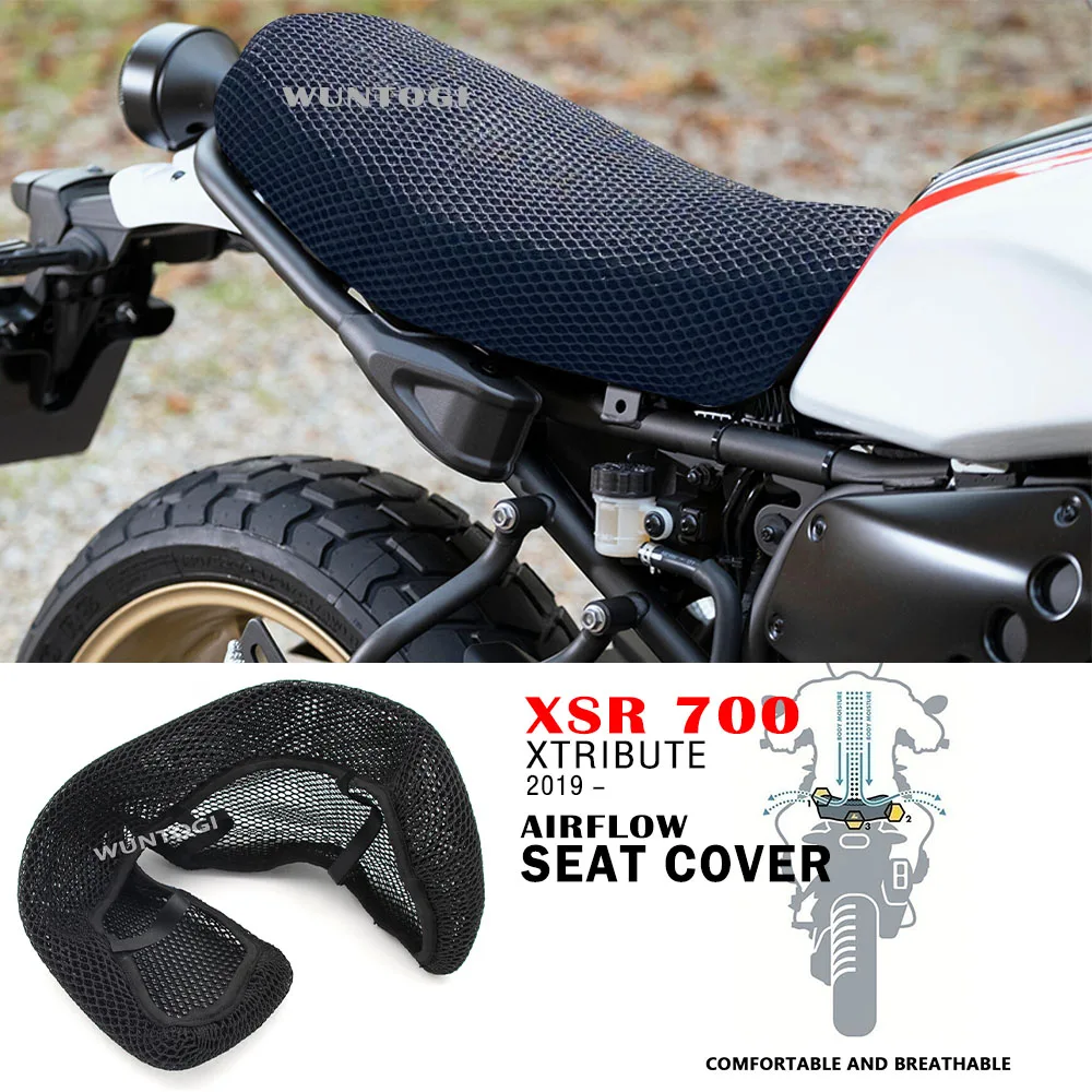 Motorcycle Seat Cover For Yamaha XSR 700 Xtribute 2019- Seat Cover Seat Protect Cushion 3D Airflow Seat Cover XSR700 Tribute