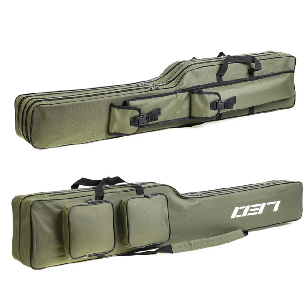 

1.3 Meters Fishing Rod Carrier Fishing Pole Travel Case Multifunctional Pouch Large Capacity Double Layer Storage Bag Lightweigh