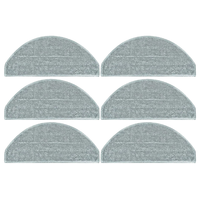 6PCS Replacement Parts Mop Cloth for Xiaomi Robot Vacuum E10 E12 B112 Vacuum Accessories Washable Mopping Cloth