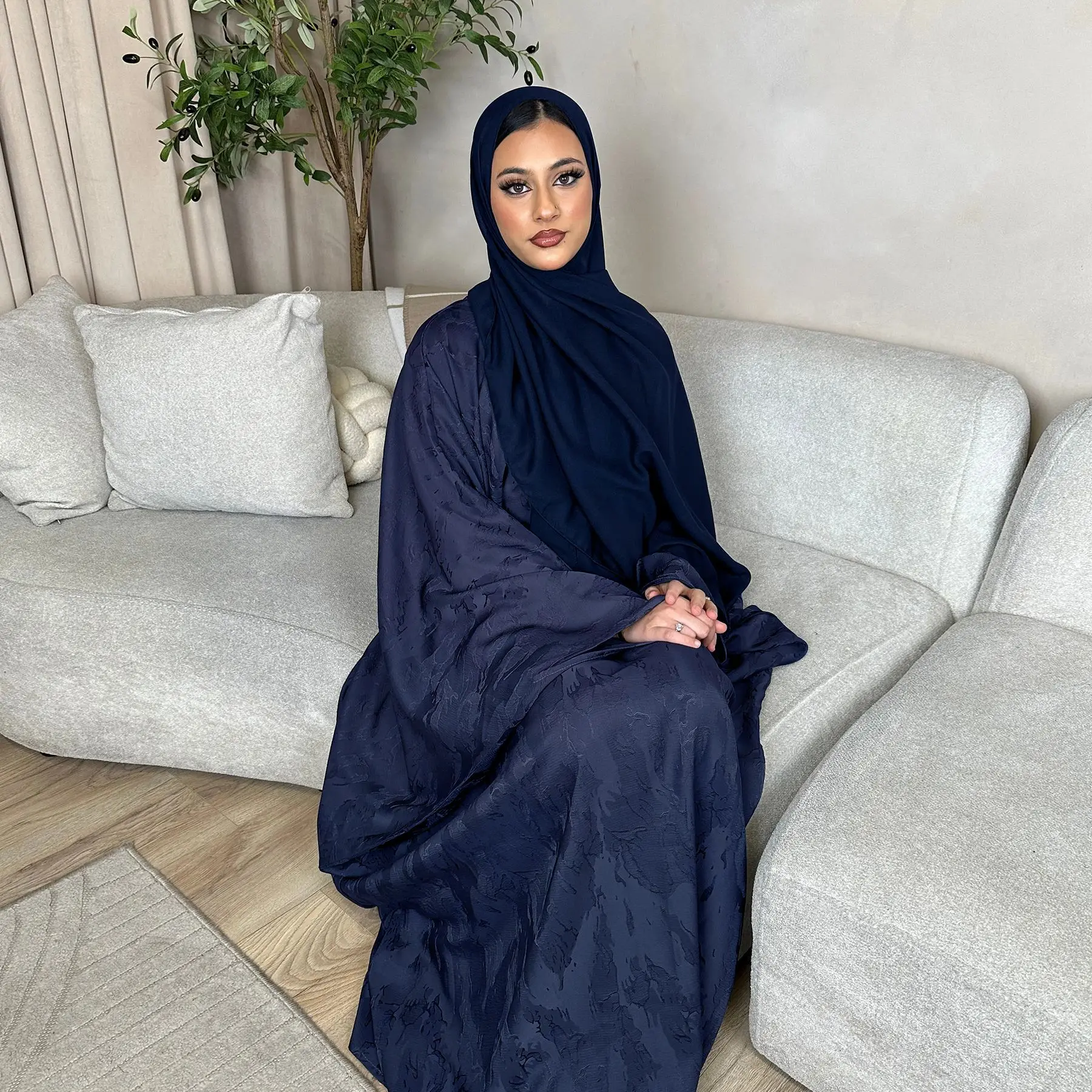 Eid Djellaba Satin Abaya Dubai Kaftan Women Muslim Dress Party Gown Ramadan Islam Jalabiya Kebaya Caftan Marocain Femme Robe New