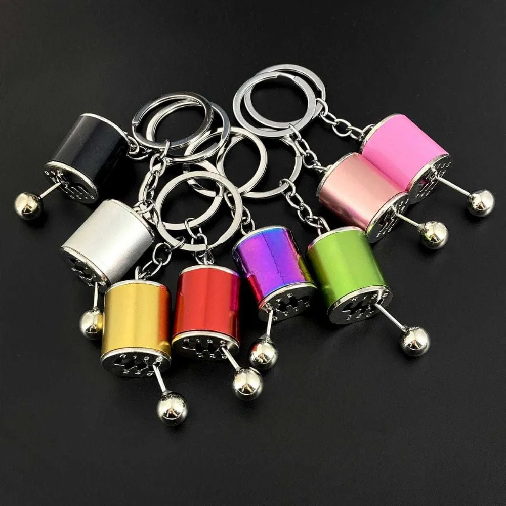 

Creative Fingertip Stress Relieving Key Chain Ring Push Card Toy Keychain Artifact Shift Keyring Multi Functional Pendant