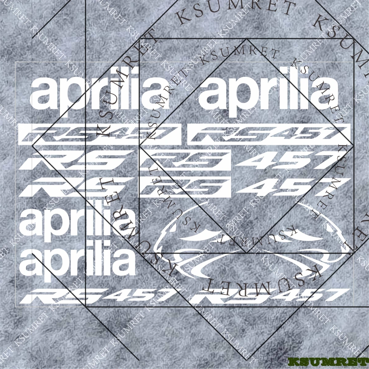 

For Aprilia Rs457 Stickers Motorcycle Sticker Decal Moto Tank Helmet Emblem Decals Waterproof