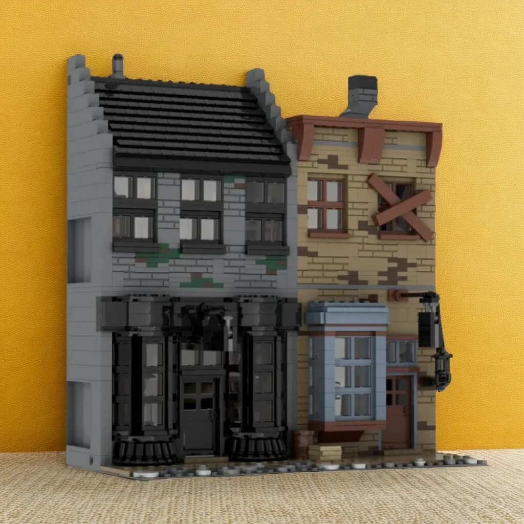 

1495Pcs Borgin and Burkes Wizarding Headgear MOC Harry w Gothic Shelves & Dark Vibe Education Building Blocks Gift
