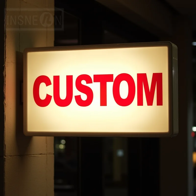 Custom Outdoor Waterproof LED Light Box Business Sign Acrylic Double Sided Storefront Signage Wall Mounted