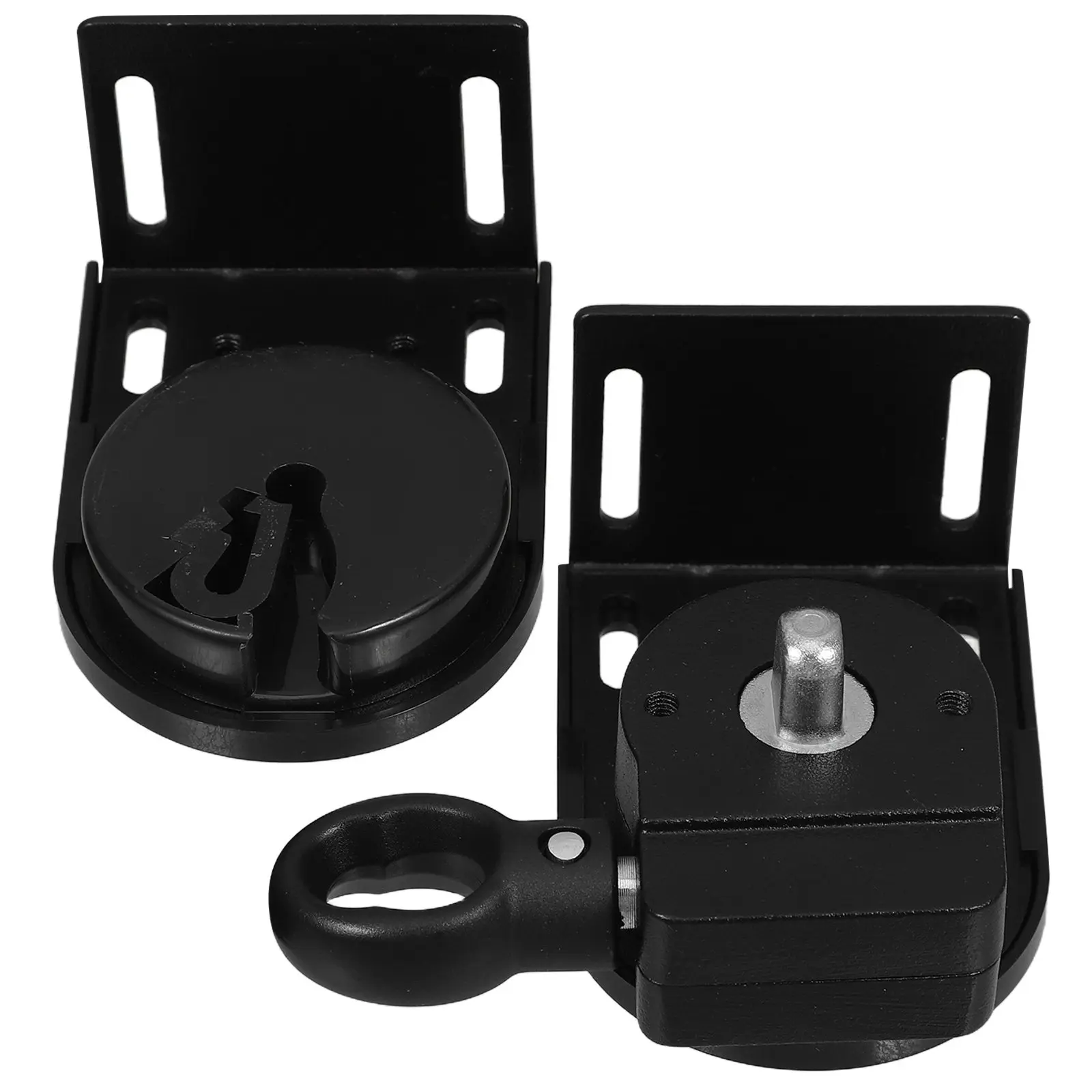 Black Heavy Duty Outdoor Wind Resistant Roller Blind Support Bracket Ideal for Patio Balcony Sunshade Accessories Exterior