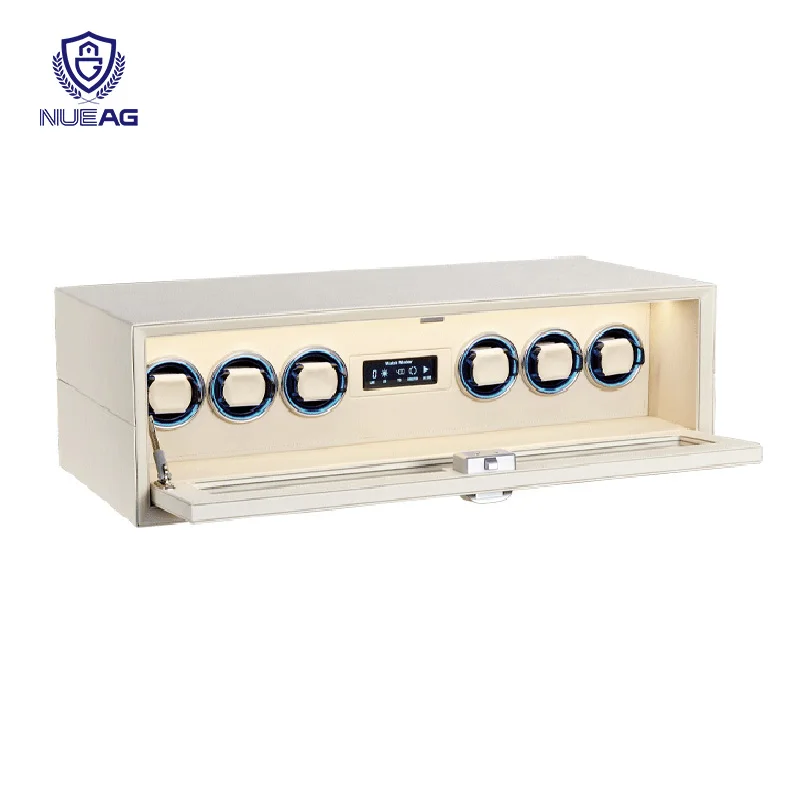 

Customizable Size High-end Display square Window Intelligent Anti-theft Watch Winder Safe Box